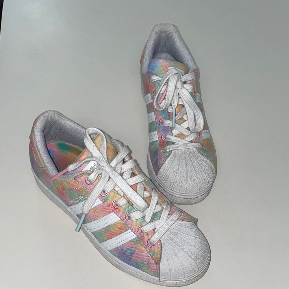 Adidas Multicolor Tie Dye Superstar Sneakers